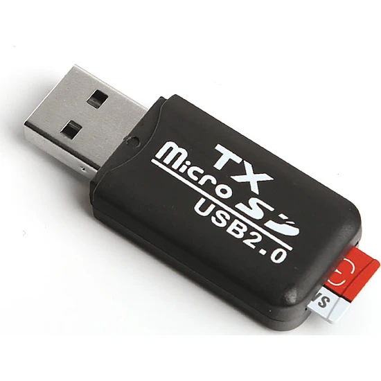 TX USB2.0 microSD Harici Kart Okuyucu - Siyah (TXACUCR204)