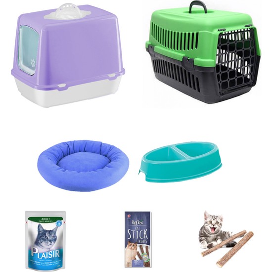 Petfony Kapalı Kedi Tuvaleti, Kedi Taşıma Çantası,Mama Fiyatı