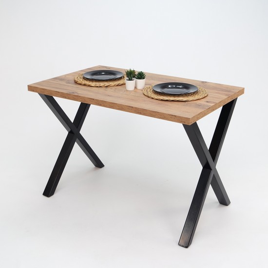 Mars Mobilya Woody Çam Metal Ayaklı Mutfak Masa ve Sandalye Fiyatı