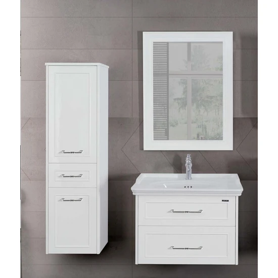 Lineart Frame 800 80Cm Boy Dolaplı Takım Banyo Dolabı