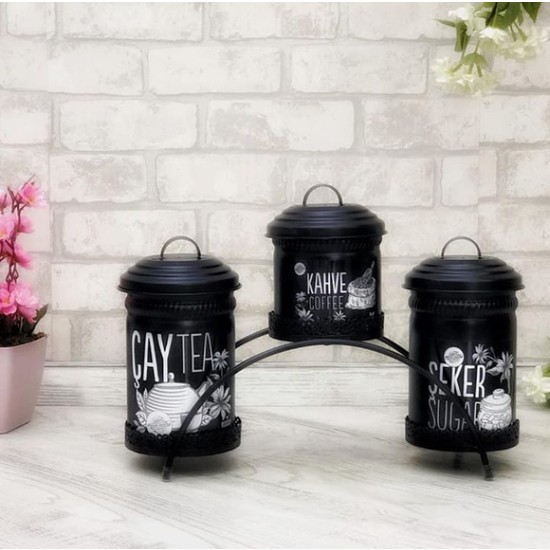 Shaddy Goods Dekoratif Çay Şeker Kahve Saklama Kabı Fiyatı