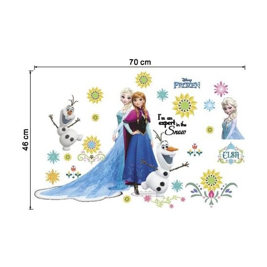 Htc Elsa Anna Frozen Karlar Ülkesi Bebek Odas Duvar Sticker Fiyatı