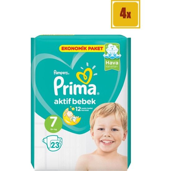 Prima Aktif Bebek Ekonomik Paket 7 Beden 23�Lü 4�Lü Set Fiyatı