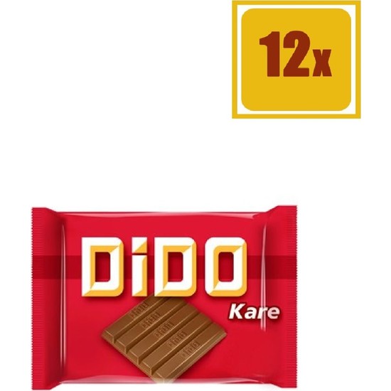 Ülker Dido Kare Çikolatalı Gofret 50 gr 12'Li Set Fiyatı