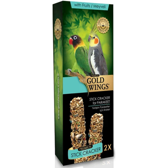 Gold Wings Premium 2'li Meyveli Paraket Krakeri (Kutulu)