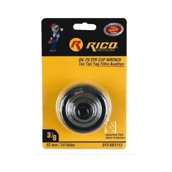 Rico Tas Tipi Yağ Filtre Anahtarı 65 14mm