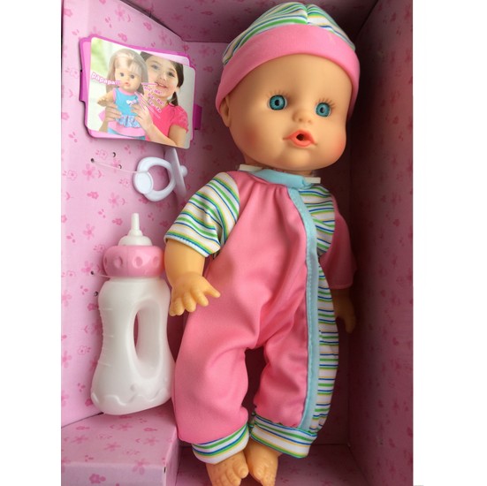 Pasifik Doll Bonnie Fonksiyonlu Biberonlu ve Emzikli Bebek