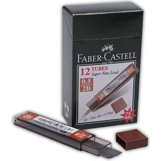 Faber-Castell Süper Fine Lead 2B 60Mm 0.5 Uç 12 Li Paket