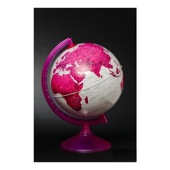 Gürbüz Dünya Küresi 26 cm (Mor/Pembe)