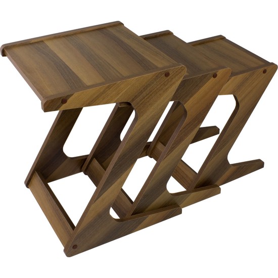 Pratico Mobilya Full Ceviz Z Zigon Sehpa Fiyatı