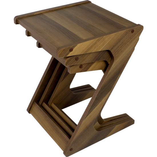 Pratico Mobilya Full Ceviz Z Zigon Sehpa Fiyatı