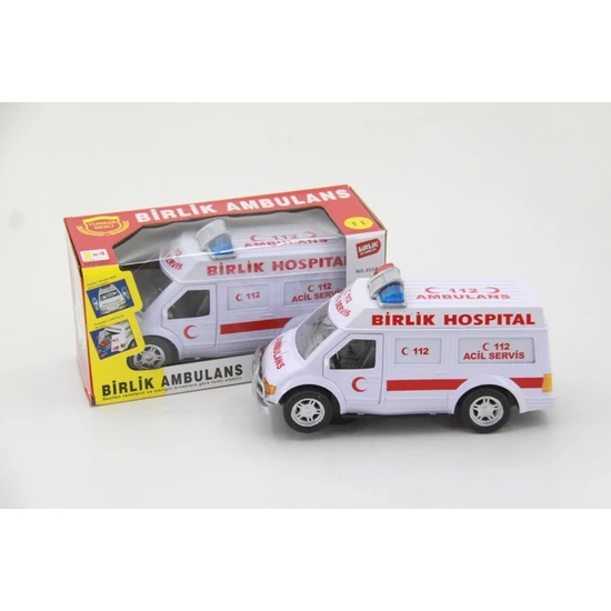 Birlik Oyuncak Türkçe Konuşan Işıklı Acil Servis Ambulans Aracı