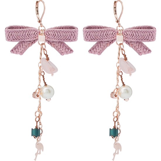 Amulette Jewel Hasırlı Flamingo Küpe Fiyatı Taksit