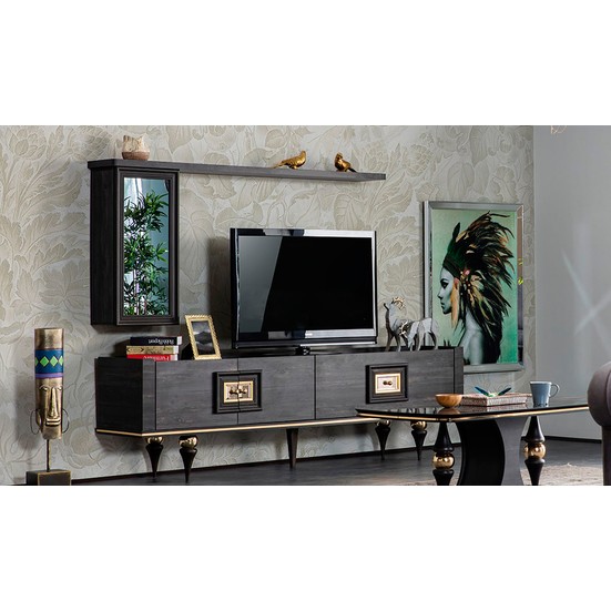Yıldız Mobilya Negro Luxury Tv Ünitesi Fiyatı Taksit Seçenekleri