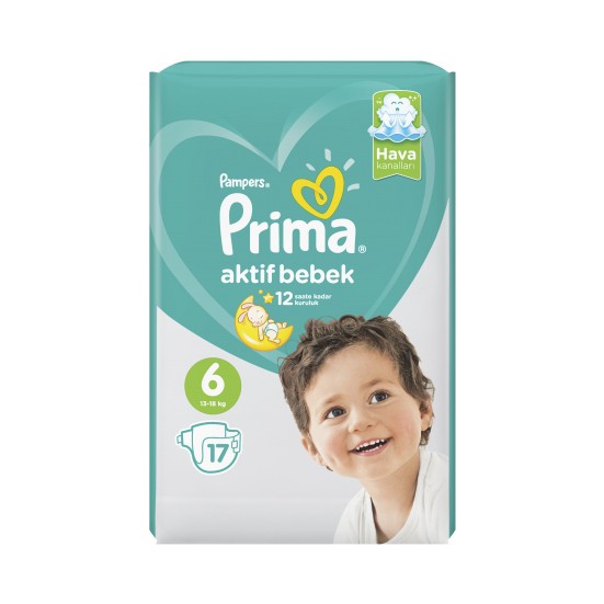 Prima Bebek Bezi Aktif Bebek 6 Beden Ekstra Large İkiz Paket Fiyatı