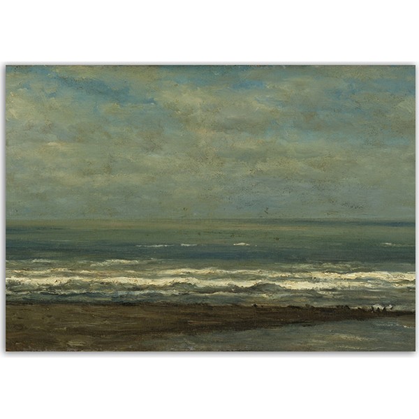 Diji Kanvas Deniz Manzarasi Willem Roelofs 1868 Yagli Boya Kanvas
