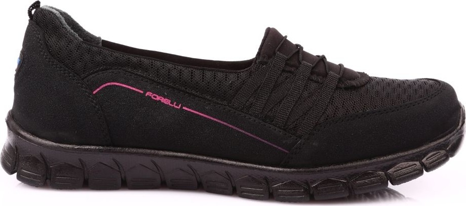Forelli 61014 Kadın Stretch Feather Light Spor Ayakkabı Siyah görsel 2