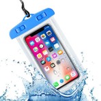 Fuchsia Standart Ebatlarda Universal Su Geçirmeyen Telefon Kılıfı 6.1 Inçe Kadar Destekler