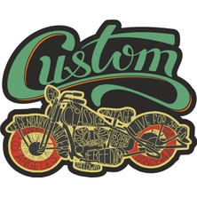 Sticker Atölyesi Motor-Custom STICKER-14153