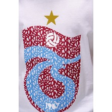 Trabzonspor Tshirt Bisiklet Yaka Kabartma Logo Baskılı