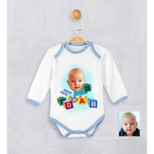 BK Kişiye Özel Karikatürlü Erkek Bebek Zıbın - 3