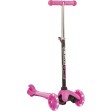 Can Oyuncak Athletiq Shinaro Mini Twister 3 Led Işıklı 3 Tekerli Yükseklik Ayarlı Scooter – Fuşya