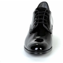 Yeni Boy Oxford Model Rugan +7/+9 cm Boy Uzatan Gizli Topuklu Erkek Ayakkabı Damatlık Kundura