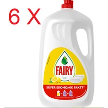 Fairy Sıvı Bulaşık Deterjanı Limon Kokulu 2,6 lt x 6