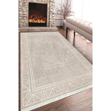 Napoli Home Baskılı Modern Desenli Kaymaz Tabanlı Yıkanabilir Şık Salon Halısı Mutfak Halısı ve Yolluk NH-HT-400