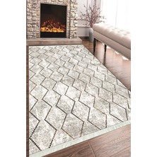 Napoli Home Baskılı Modern Desenli Kaymaz Tabanlı Yıkanabilir Şık Salon Halısı Mutfak Halısı ve Yolluk NH-HT-388