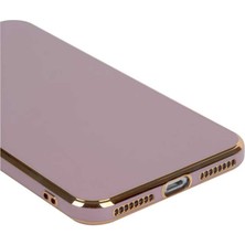 Kvy Apple iPhone 7 Plus Parlak Kenarlı Bark Silikon Kılıf