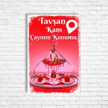 Trend Poster Çay Retro Ahşap Poster