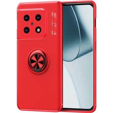 One Plus 10 Pro Kılıf Yüzüklü Silikon Range - Kırmızı