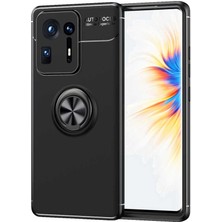 Xiaomi Mi Mix 4 Kılıf Yüzüklü Silikon Range - Siyah