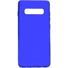 Galaxy S10E Kılıf Silikon Yumuşak Dokulu Premium- Saks Mavi