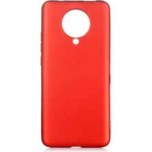 Nevarium Xiaomi Redmi K30 Pro Kılıf Silikon Yumuşak Dokulu Premium- Kırmızı