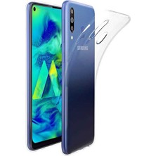 Galaxy M40 Kılıf Şeffaf Silikon Lüx