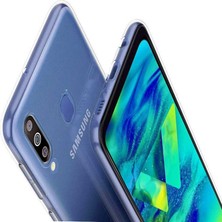 Galaxy M40 Kılıf Şeffaf Silikon Lüx