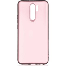 Nevarium Xiaomi Redmi 9 Kılıf Silikon Yumuşak Dokulu Premium- Rose Gold