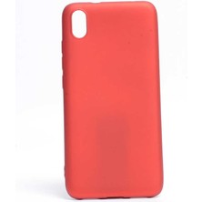 Xiaomi Redmi 7A Kılıf Silikon Yumuşak Dokulu Premium- Kırmızı