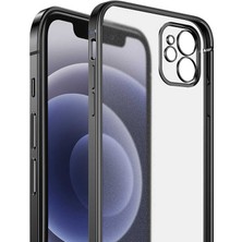 Nevarium Apple iPhone 12 Pro Max Kılıf Mat Gbox Kapak - Gümüş