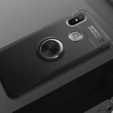 Xiaomi Mi 8 Se Kılıf Yüzüklü Silikon Range - Siyah