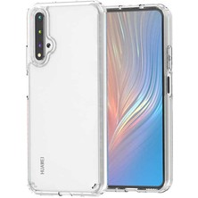 Nevarium Huawei Nova 5t Kılıf Şeffaf Sert Tpu Silikon