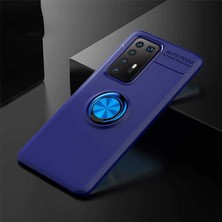 Huawei P40 Pro Kılıf Yüzüklü Silikon Range - Mavi