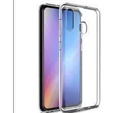 Nevarium Galaxy A20 Kılıf Şeffaf Silikon Lüx