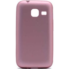 Nevarium Galaxy J1 Mini Prime Kılıf Silikon Yumuşak Dokulu Premium- Rose Gold