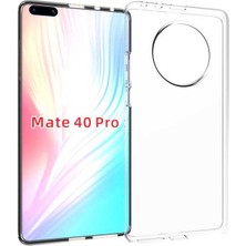 Nevarium Huawei Mate 40 Pro Kılıf Şeffaf Silikon Lüx