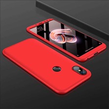 Xiaomi Redmi Note 6 Pro Kılıf Kamera Korumalı Silikon- Kırmızı