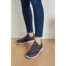 Freemax Konforlu Yürüyüş Spor Sneaker Ayakkabı Füme Buz