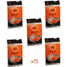 Neo Glove Neoglove Tek Kullanımlık Şeffaf Market Iş Temizlik Eldiveni - Büyük Boy - 100 Adetlik 5 Paket